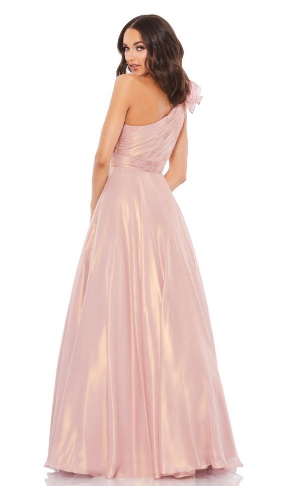 Glamorous Ruffled A-line Gown Dress