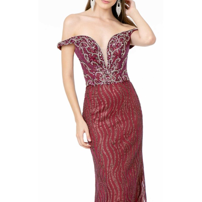 Floral Print Halter Evening GL1818 Dress
