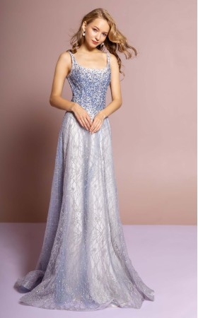 Floral Print Halter Evening GL2638 Dress