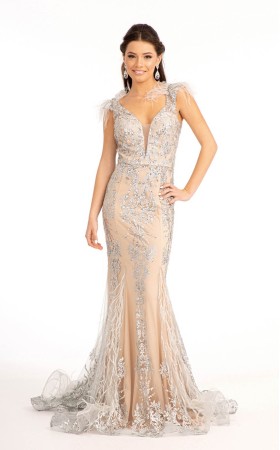 Floral Print Halter Evening GL1983 Dress
