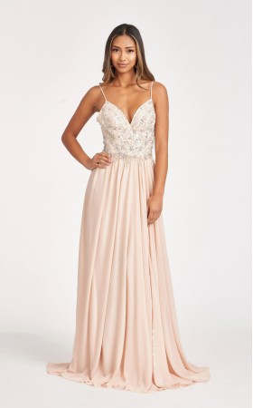 Floral Print Halter Evening GL3005 Dress