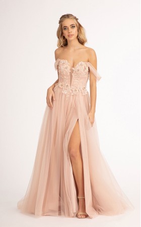 Floral Print Halter Evening GL3007 Dress