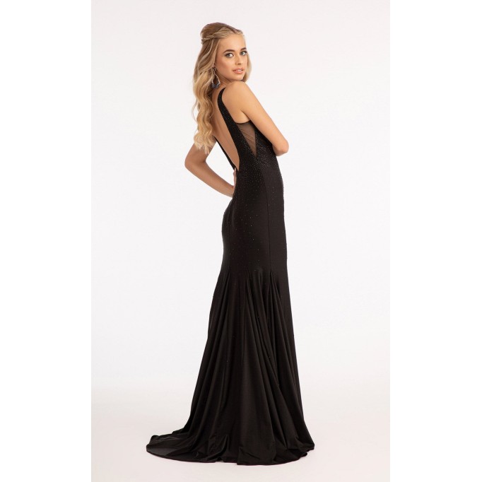 Floral Print Halter Evening GL3037 Dress