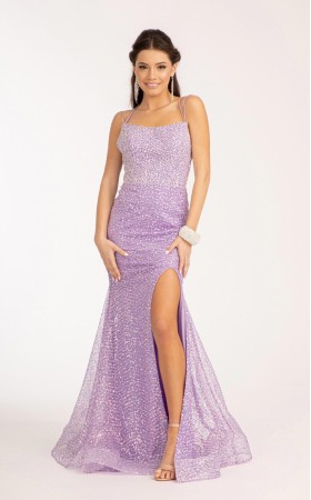 Floral Print Halter Evening GL3052 Dress