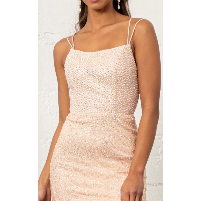 Floral Print Halter Evening GL3052 Dress