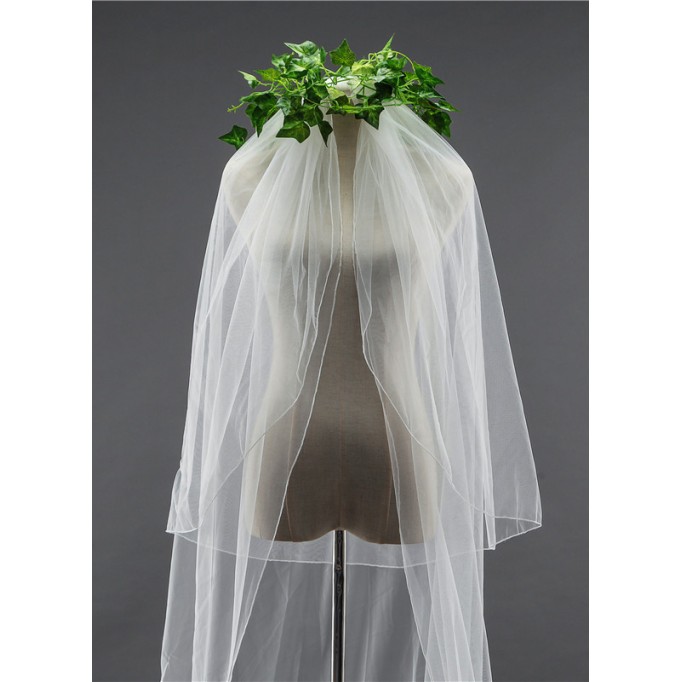 Two-tier Cut Edge Cathedral Bridal Veils
