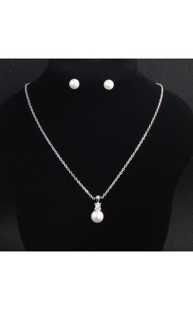 Ladies' Elegant Alloy With Irregular Cubic Zirconia Jewelry Sets