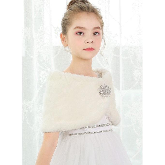 Faux Fur With Rhinestones Wraps