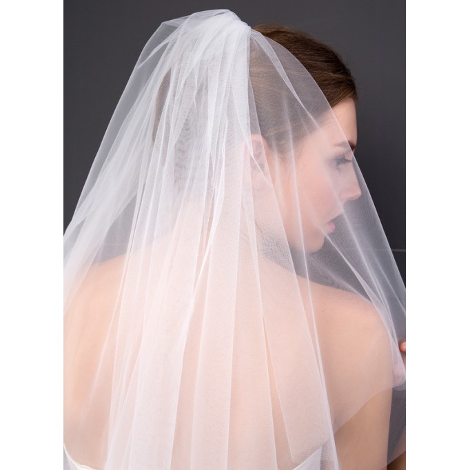Two-tier Cut Edge Elbow Bridal Veils