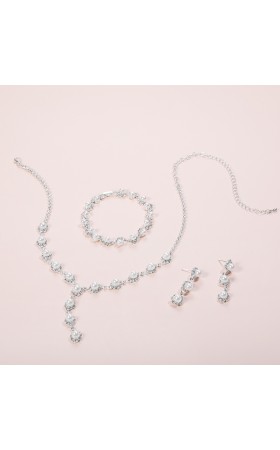 Ladies' Alloy With Irregular Rhinestone Jewelry Sets