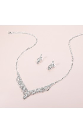 Ladies' Classic Alloy With Irregular Rhinestone Jewelry Sets