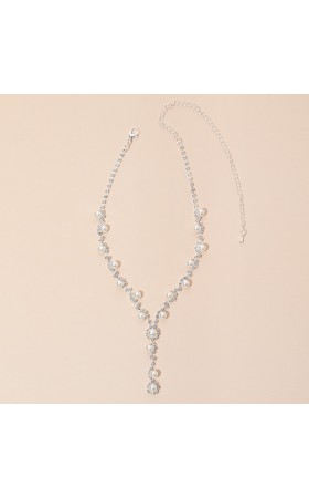 Ladies' Elegant Alloy With Irregular Rhinestone Jewelry Sets