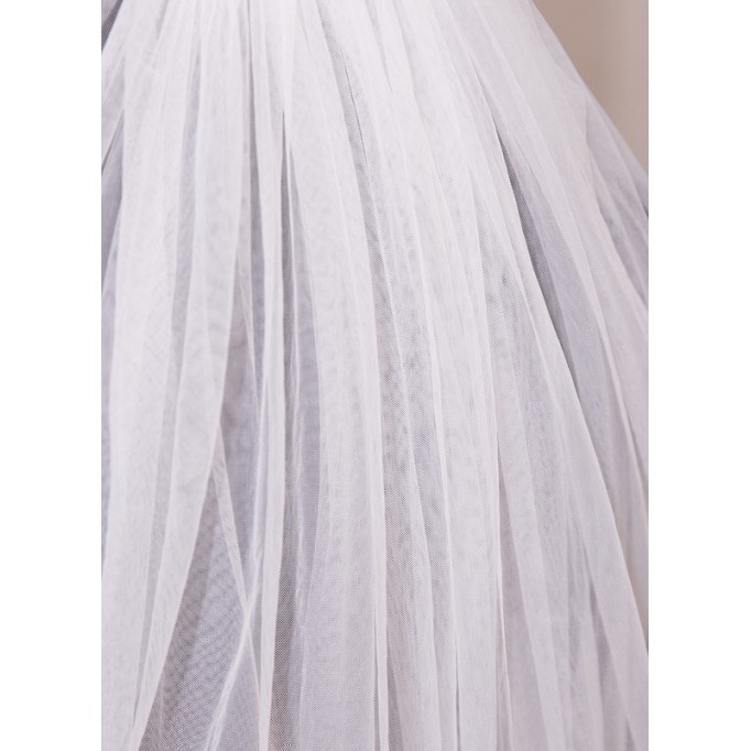 Two-tier Shoulder Veils With Lace