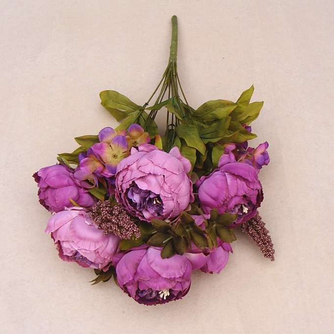 Elegant Free-Form Silk Flower Decorations -