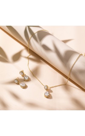 Ladies' Unique Alloy With Irregular Cubic Zirconia Jewelry Sets