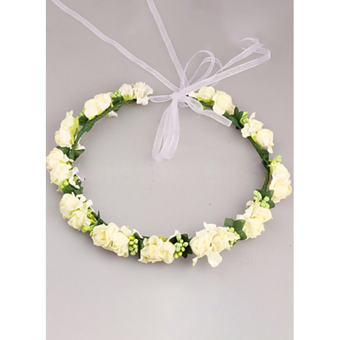 Flower Girl PE Flower Headband With Flower