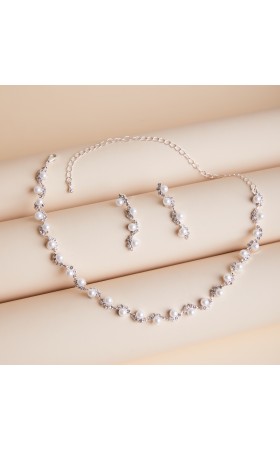 Ladies' Stylish Alloy With Irregular Cubic Zirconia Jewelry Sets