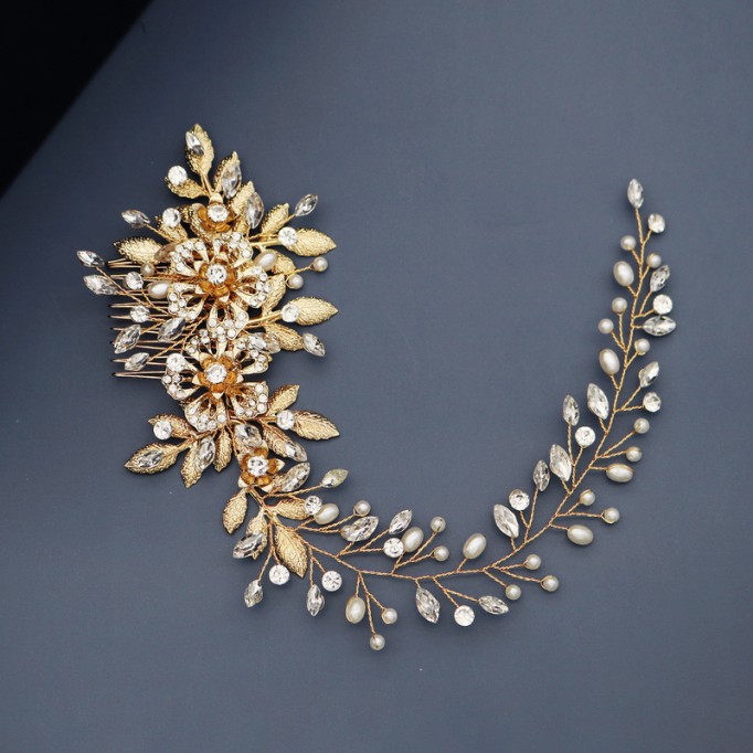 Combs & Barrettes/Headpiece Beautiful (Sold in single piece)
