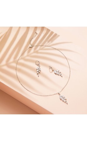 Ladies' Elegant Alloy With Irregular Cubic Zirconia Jewelry Sets