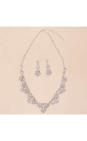 Ladies' Gorgeous Alloy With Irregular Rhinestone Jewelry Sets