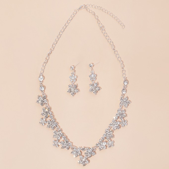 Ladies' Gorgeous Alloy With Irregular Rhinestone Jewelry Sets