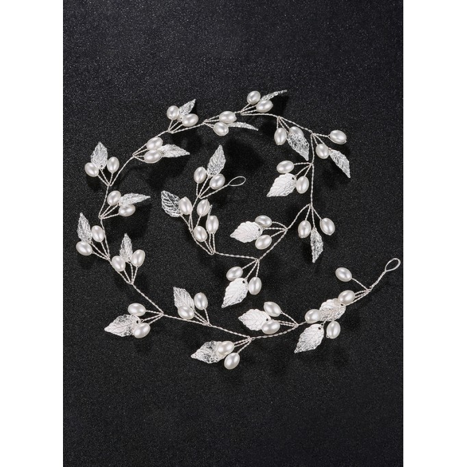 Flower Girl Alloy Headbands With Imitation Pearls
