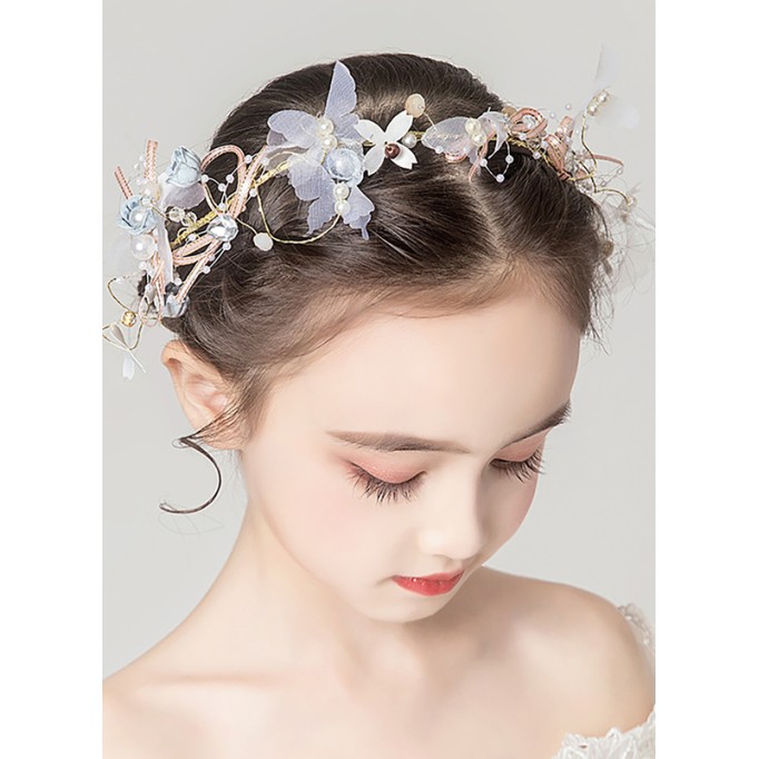 Flower Girl Alloy Headbands