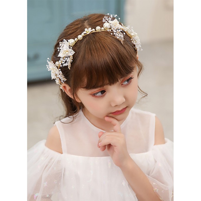 Flower Girl Alloy Headbands