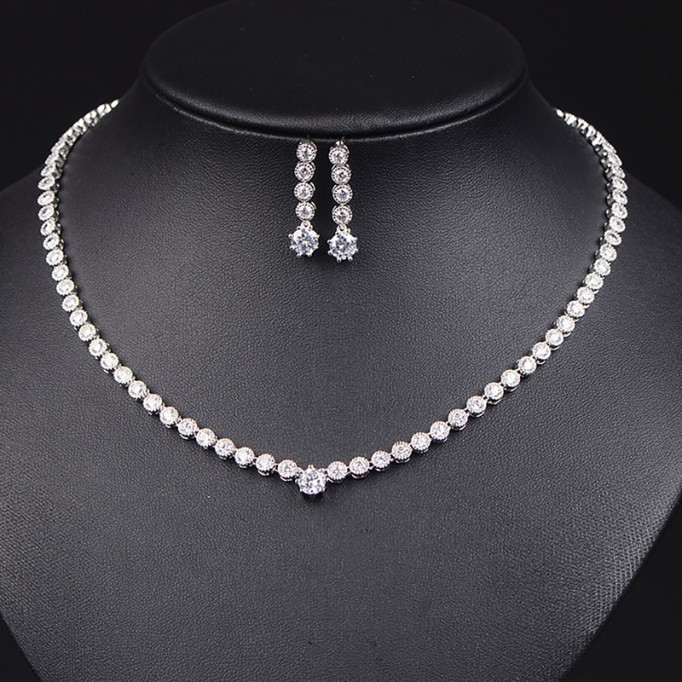 Ladies'/Couples' Elegant/Fashionable/Classic Alloy With Irregular Cubic Zirconia Jewelry Sets