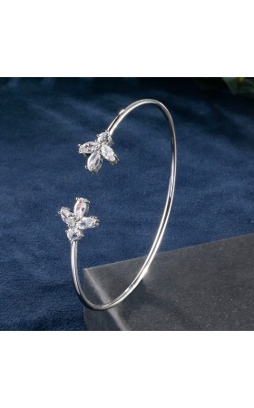 Ladies'/Couples' Elegant/Fashionable/Classic Alloy With Irregular Cubic Zirconia Bracelets