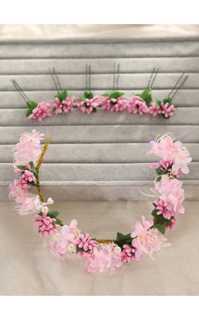 Flower Girl Alloy/Artificial Flower Fenduchs With Lace/Flower