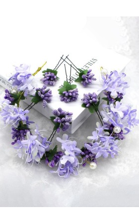 Flower Girl Alloy/Artificial Flower Fenduchs With Lace/Flower