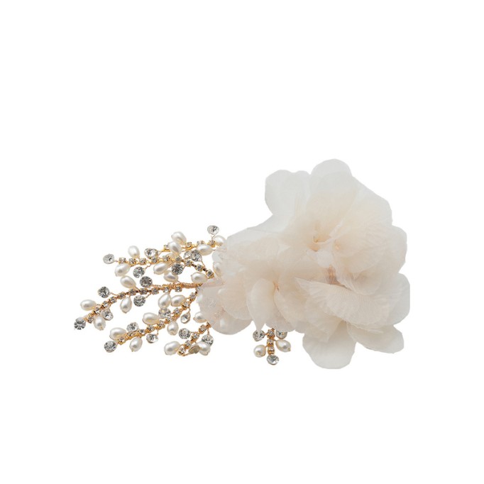 Flower Girl Tulle/Alloy/Imitation Pearls Fenduchs With Flower/Pearl/Imitation Rhinestone