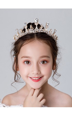 Flower Girl Alloy/Rhinestones Fenduchs With Rhinestones