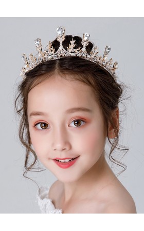 Flower Girl Alloy/Rhinestones Fenduchs With Rhinestones