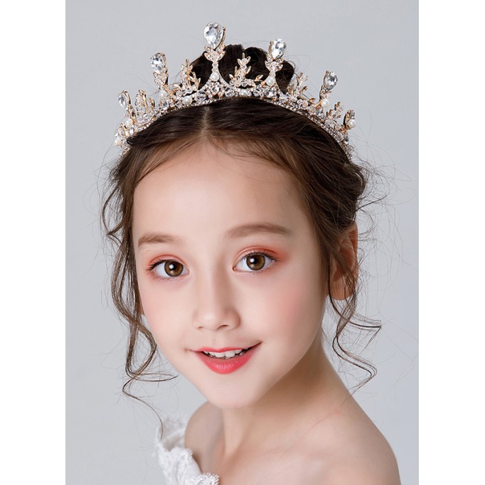 Flower Girl Alloy/Rhinestones Fenduchs With Rhinestones