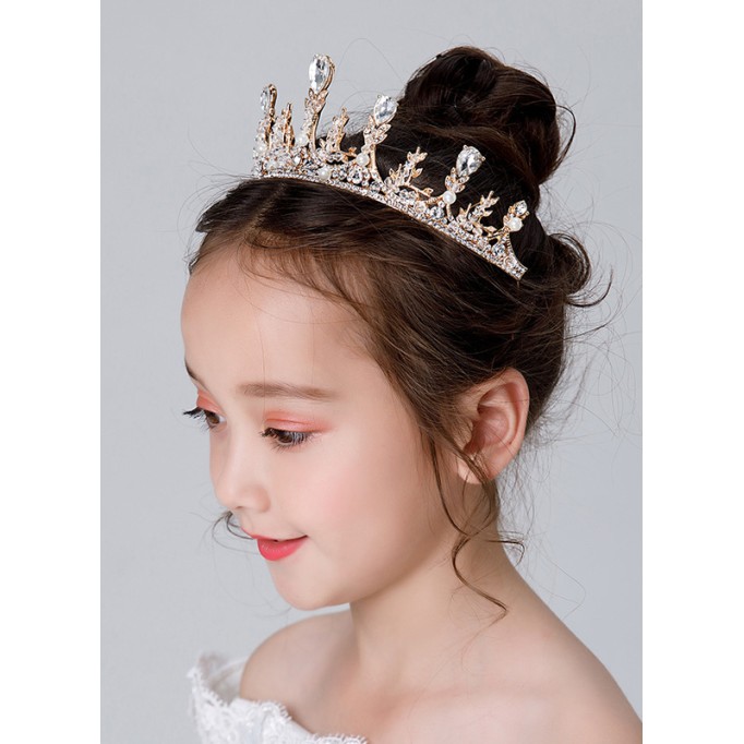 Flower Girl Alloy/Rhinestones Fenduchs With Rhinestones