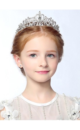 Flower Girl Alloy/Rhinestones Fenduchs With Rhinestones
