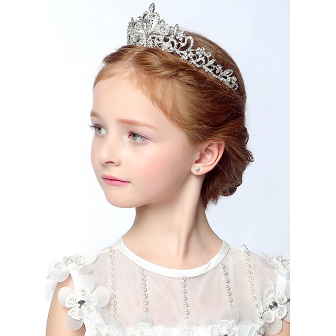 Flower Girl Alloy/Rhinestones Fenduchs With Rhinestones