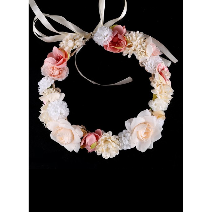Flower Girl Alloy/Artificial Flower Fenduchs With Lace/Flower