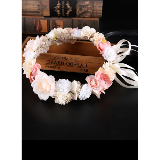 Flower Girl Alloy/Artificial Flower Fenduchs With Lace/Flower