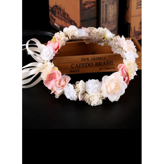 Flower Girl Alloy/Artificial Flower Fenduchs With Lace/Flower