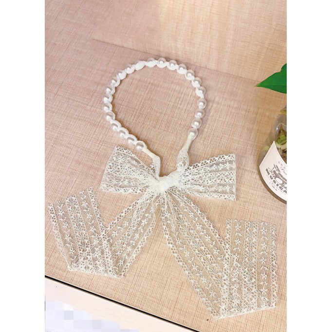 Flower Girl Alloy/Imitation Pearls/Lace Fenduchs With Imitation Rhinestone