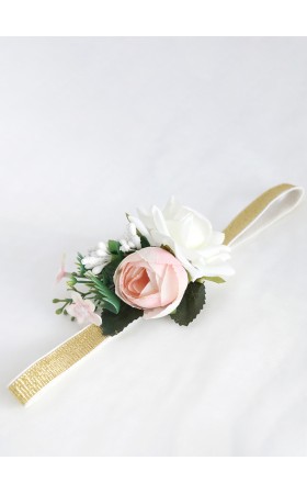 Flower Girl Foam/Plastic/Elastic/Silk Flower Fenduchs With Ribbon/Petals