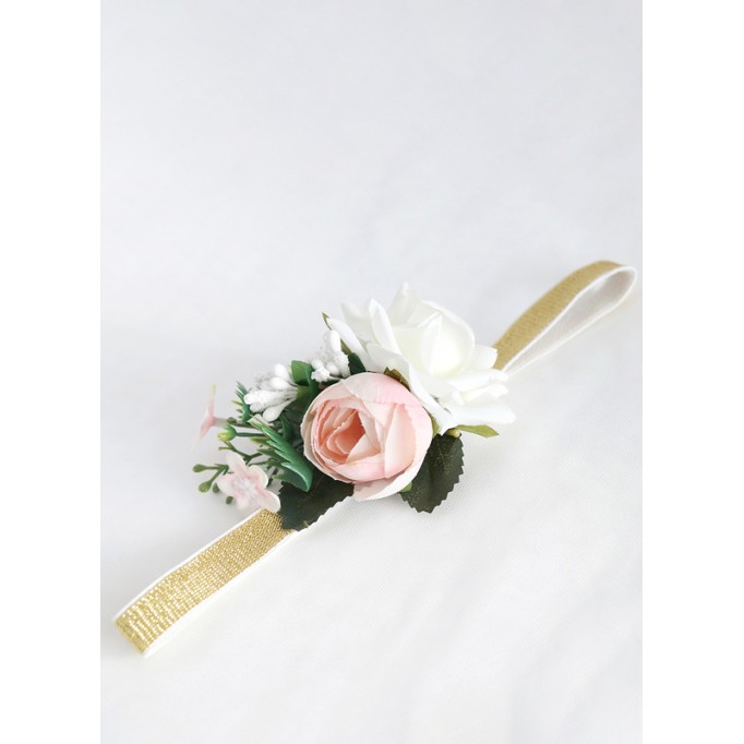 Flower Girl Foam/Plastic/Elastic/Silk Flower Fenduchs With Ribbon/Petals