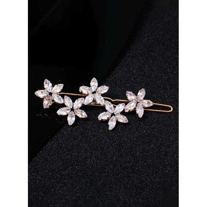 Flower Girl Alloy/Imitation Pearls Fenduchs With Rhinestones (Sold in a single piece)