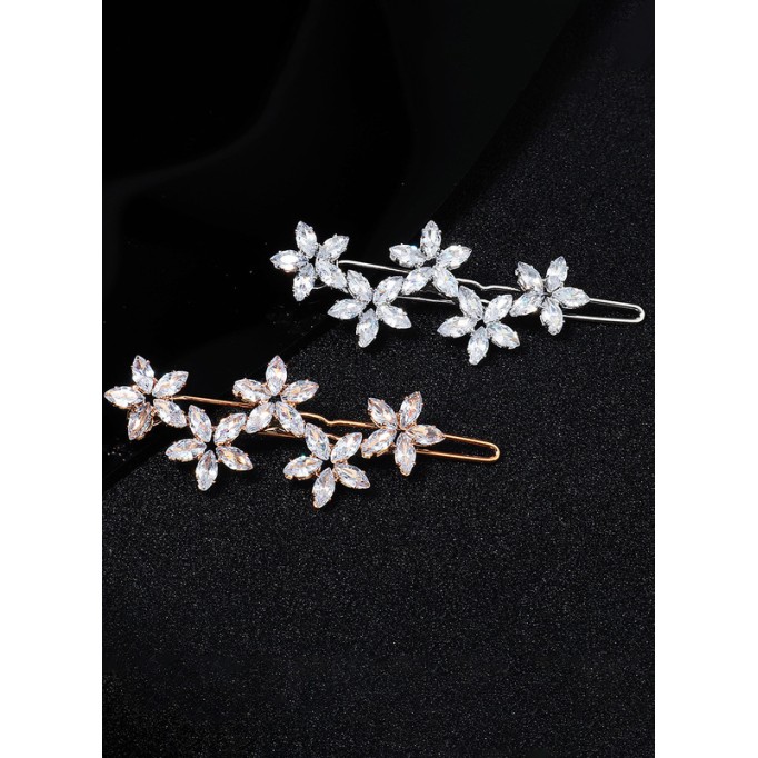 Flower Girl Alloy/Imitation Pearls Fenduchs With Rhinestones (Sold in a single piece)