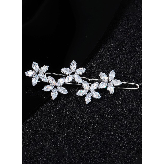 Flower Girl Alloy/Imitation Pearls Fenduchs With Rhinestones (Sold in a single piece)