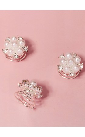 Flower Girl Alloy/Imitation Pearls Fenduchs With Faux Pearl (Set of 5 pieces)