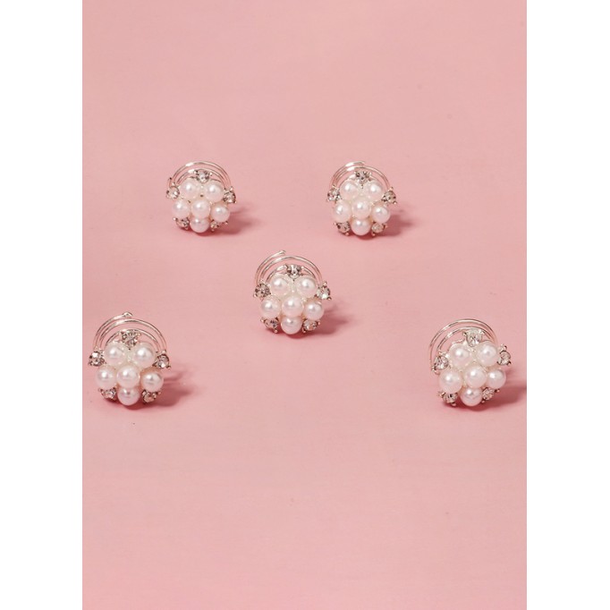 Flower Girl Alloy/Imitation Pearls Fenduchs With Faux Pearl (Set of 5 pieces)